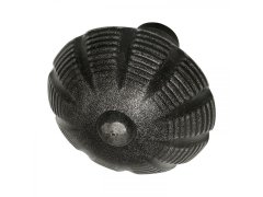 Dveřní koule, osazení 18 mm, ocel pozink černě lakovaný