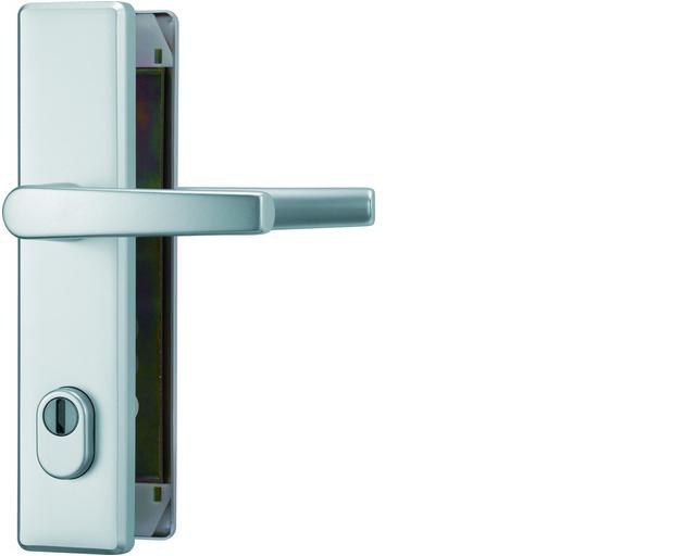 ABUS bezpečnostní kování KLZS714 hranatá kl+kl/72mm - Dveře Dveřní kování, dveřní příslušenství Bezpečnostní kování Bezpečnostní kování ABUS rozteč 72mm