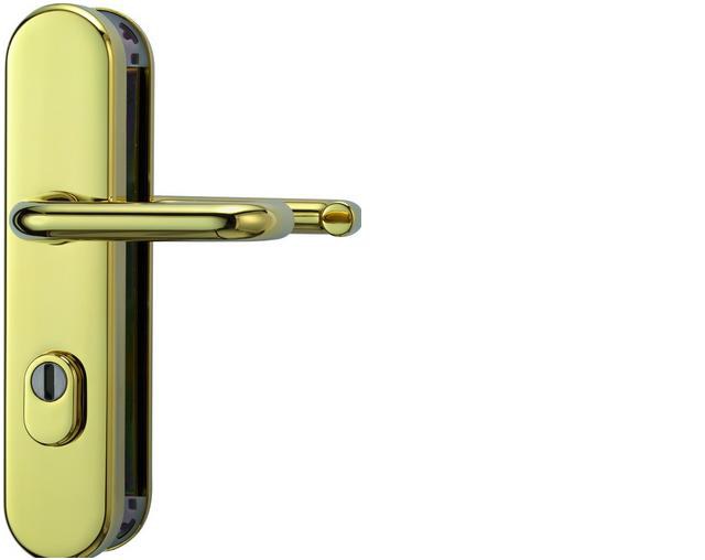 ABUS bezpečnostní kování KLZS714 kulatá kl+kl/72mm - Dveře Dveřní kování, dveřní příslušenství Bezpečnostní kování Bezpečnostní kování ABUS rozteč 72mm