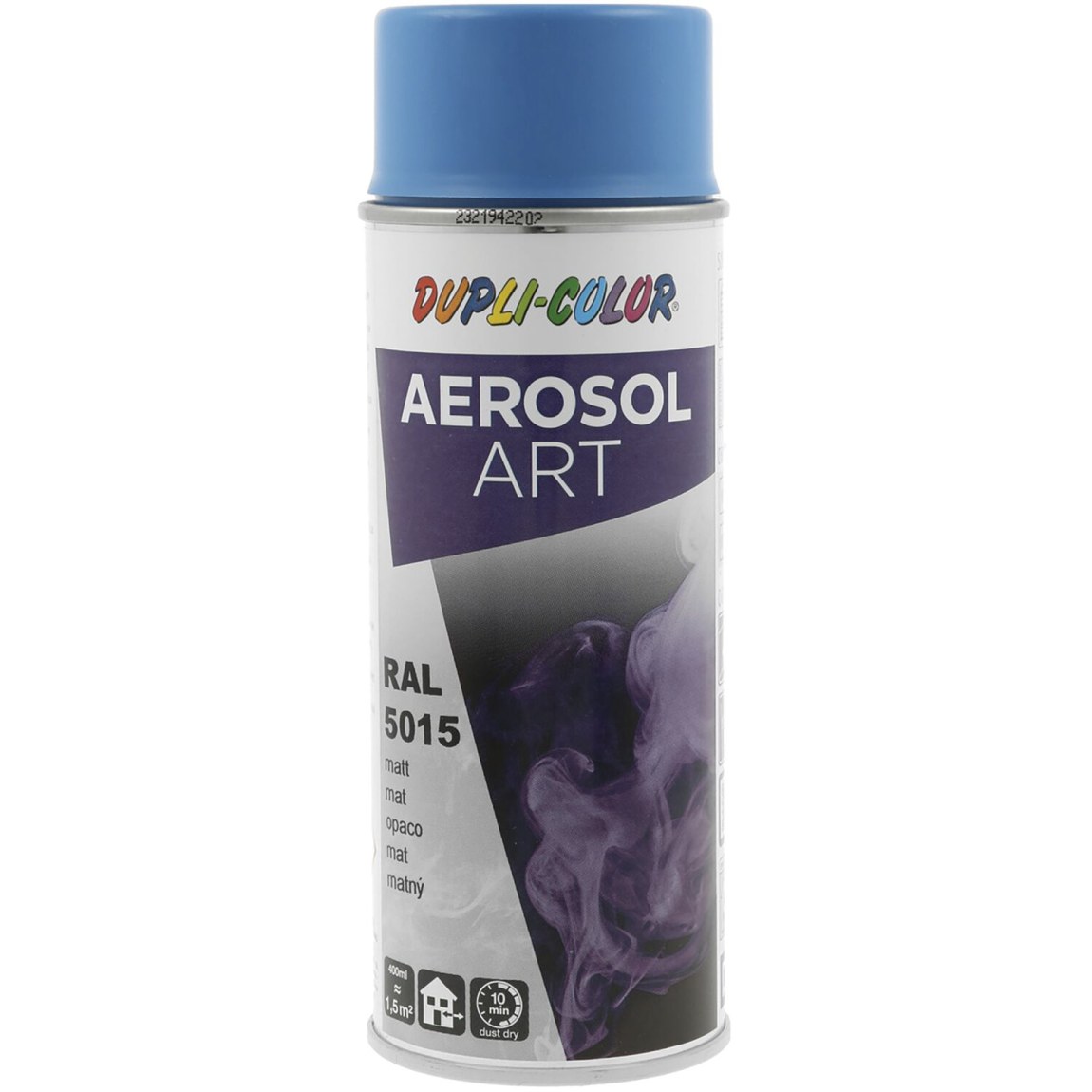 Dupli-Color Aerosol Art sprej 400 ml nebeská modrá mat / RAL 5015 - Železářství Chemicko-technické výrobky Technické aerosoly Lak ve Spreji
