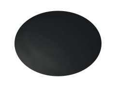 Dveřní zarážka ø 60 mm - plast černý