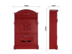 Rottner Ashford poštovní schránka červená 42570