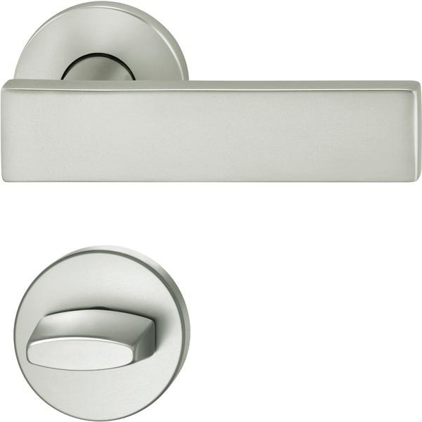 ASL dveřní kování FSB 12 1003 ,interiérové, klika-klika, stříbrný elox,rozeta WC - Dveře Dveřní kování, dveřní příslušenství Interiérové kování Dveřní kování hliník