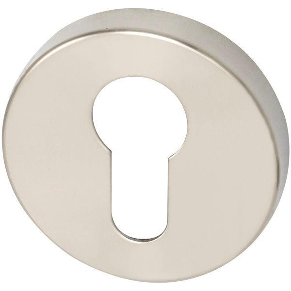 Klíčové rozety PZ, ø 50 mm, výška 7 mm, nerez mat - Dveře Dveřní kování, dveřní příslušenství Dveřní rozety
