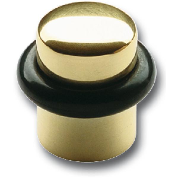 Dveřní doraz ø 25 mm, výška 30 mm, montáž do podlahy, dorazový gumový kroužek - Dveře Dveřní kování, dveřní příslušenství Dveřní příslušenství Dveřní zarážky, dorazy