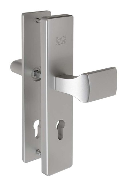 Hliníkové bezpečnostní kování madlo - klika BK505 - Dveře Dveřní kování, dveřní příslušenství Bezpečnostní kování Bezpečnostní kování Fab