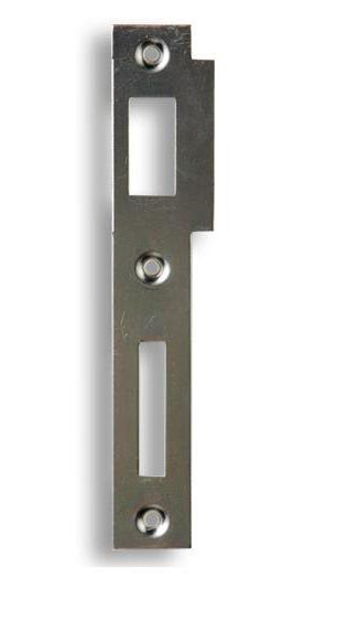 Zapadací plech rovný K 183 - pro zámek s roztečí 72mm - Železářství Zámky Zadlabávací zámky Protiplechy k zadlabávacím zámkům