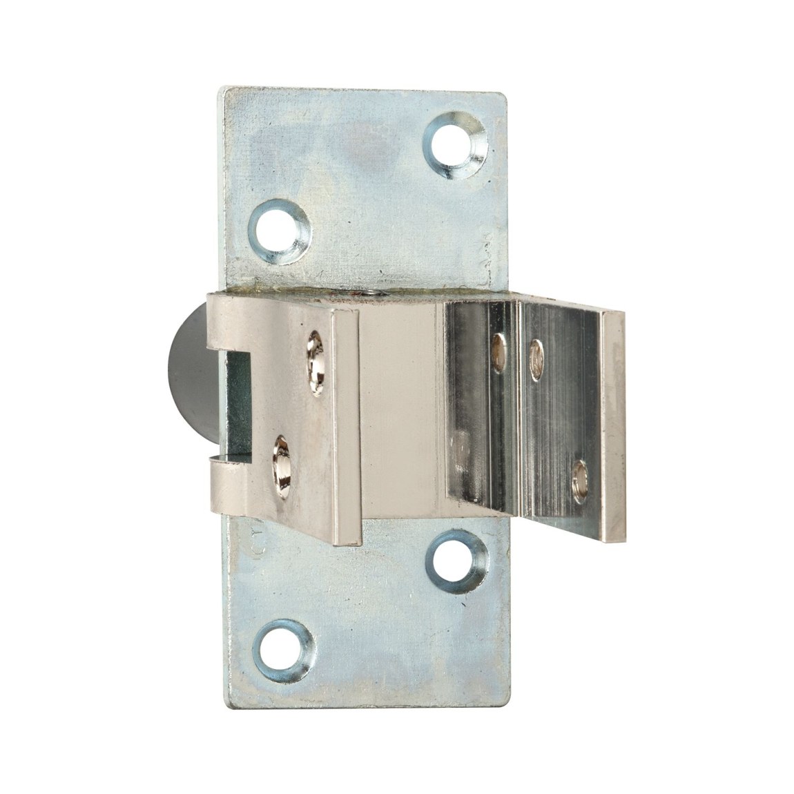 Závěs pro kyvné dveře, aretace 90°, tl.kř. 25 - 30 mm, mosaz poniklovaná 1 PA - Dveře Dveřní panty, Dveřní závěsy Dveřní závěsy pro kyvné dveře