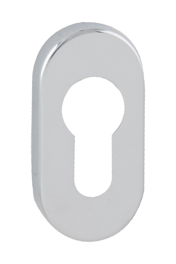 FT - rozeta ovál - PZ - 60x30 mm - chrom lesklý - Dveře Dveřní kování, dveřní příslušenství Interiérové kování MP kování Úzké rozety