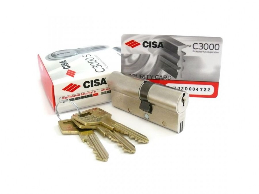 Bezpečnostní vložka CISA C3000 S - Dveře Cylindrické vložky Oboustranné VIP bezpečnostní třída 4+