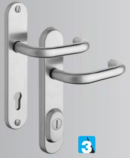 MODEL R4/0 BRAVO - Dveře Dveřní kování, dveřní příslušenství Bezpečnostní kování Bezpečnostní kování Rostex