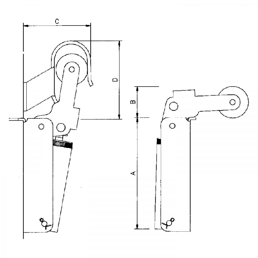 Dveřní zavírač Justor, vel. FR 1, šířka dveří - 900 mm, nerez - Dveře Dveřní zavírače Doplňky
