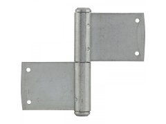 Dveřní zasekávací závěs, čep ø 12 mm, výška závěsu 100 mm, levý, ocel pozink.