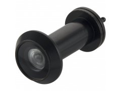Dveřní protipožární kukátko ø 14 mm, čočka 200°, tl. dveří 35-60 mm, černé