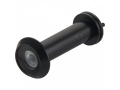 Dveřní protipožární kukátko ø 14 mm, čočka 200°, tl. dveří 50-80 mm, černé