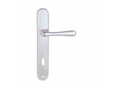 Dveřní štítkové kování ELEGANT BA 1220 PZ/CH-SAT 90mm