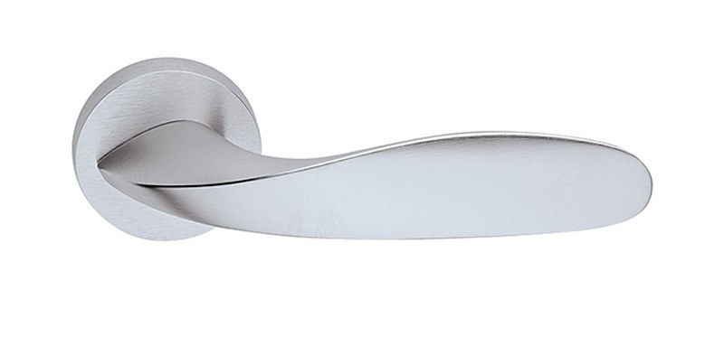 Dveřní rozetové kování LEAF P1520 WC/CH-SAT - Dveře a dveřní příslušenství Dveřní kování, dveřní příslušenství Interiérové kování Kování Twin Interiérové kování