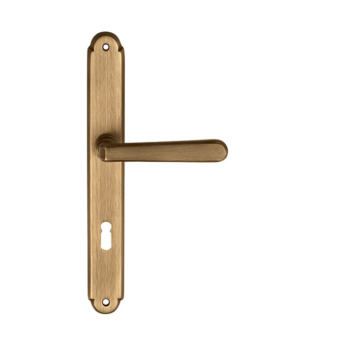 Dveřní štítkové kování ALT WIEN PW 3000 PZ/ABR 90mm