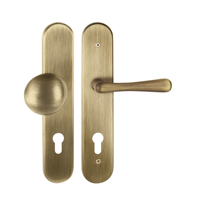 Dveřní bezpečnostní kování DAVID/ELEGANT HTSI P4500 KPZL/ABR 72mm - Dveře a dveřní příslušenství Dveřní kování, dveřní příslušenství Interiérové kování Kování Twin Kování Kování twin Bezpečnostní kování Štítkové kování