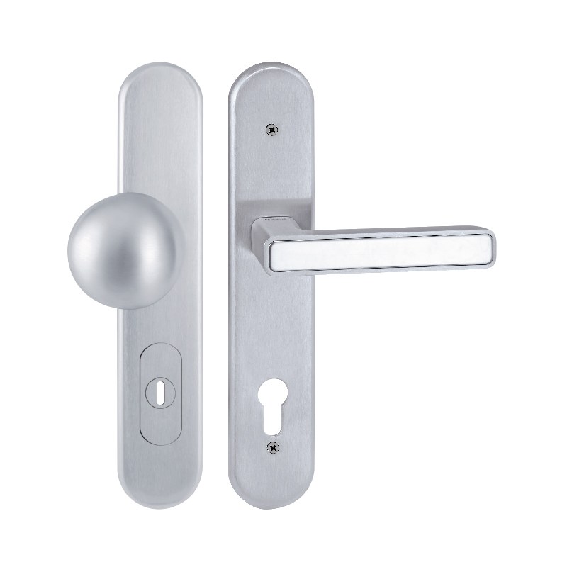 DAVID/INNER HTSI P4500 DEF KPZL/CH-SAT 72mm - Dveře a dveřní příslušenství Dveřní kování, dveřní příslušenství Interiérové kování Kování Twin Kování Kování twin Bezpečnostní kování Štítkové kování