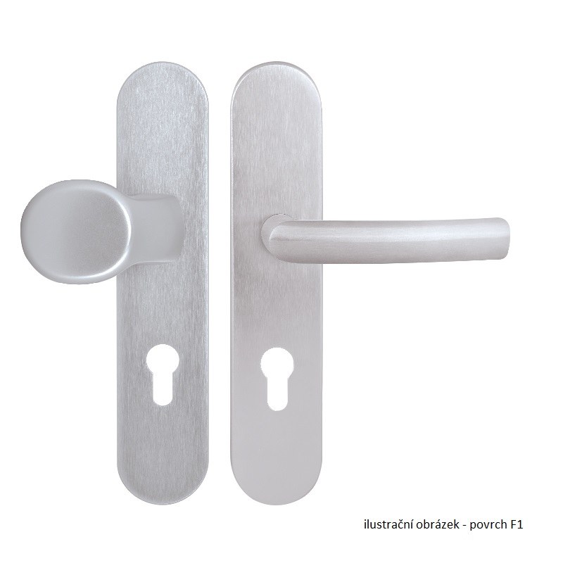 HARMONIA KPZ/F12 bílá 92mm - Dveře Dveřní kování, dveřní příslušenství Interiérové kování Kování Twin Outlet Štítkové kování