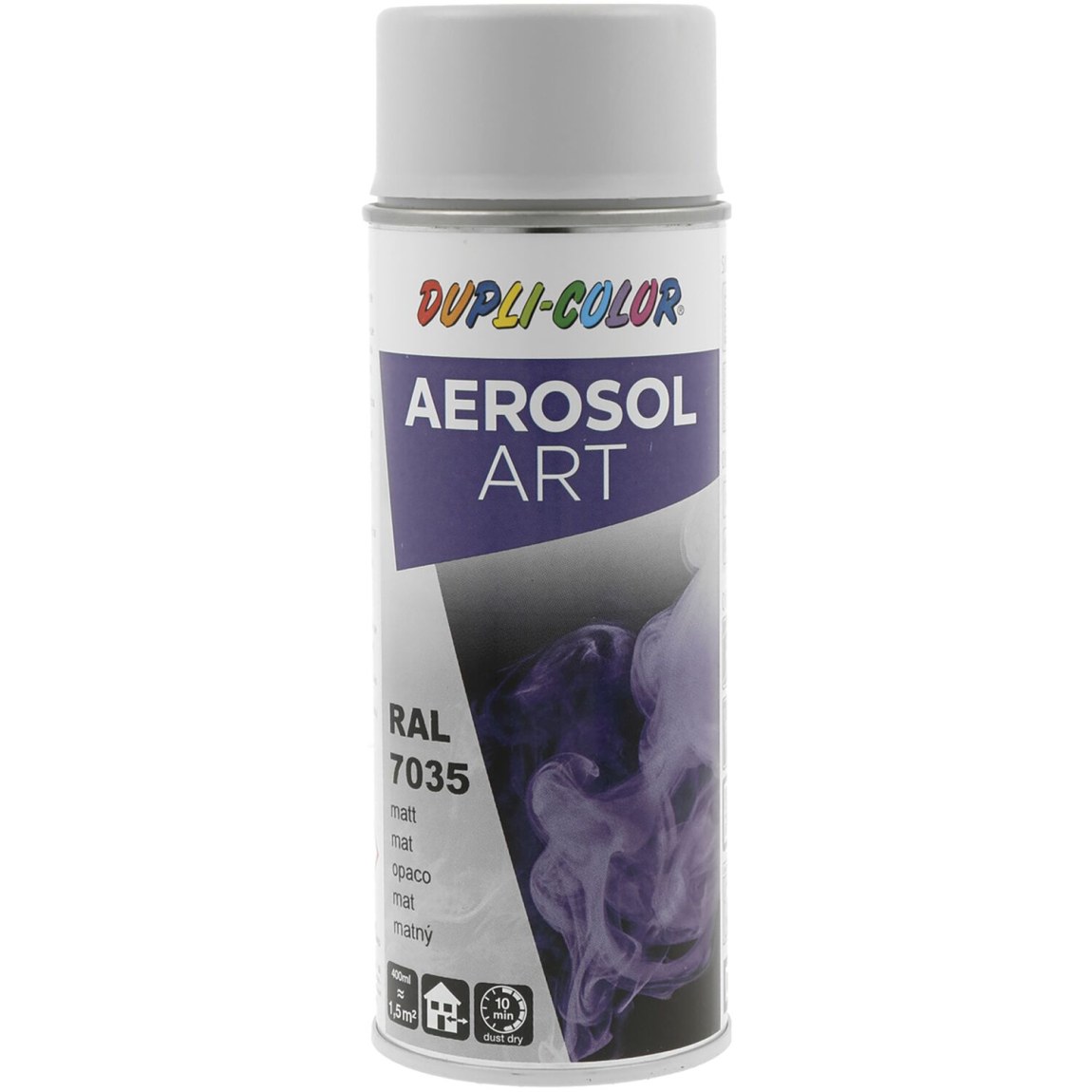 Dupli-Color Aerosol Art sprej 400 ml světle šedá mat / RAL 7035 - Železářství Chemicko-technické výrobky Technické aerosoly Lak ve Spreji