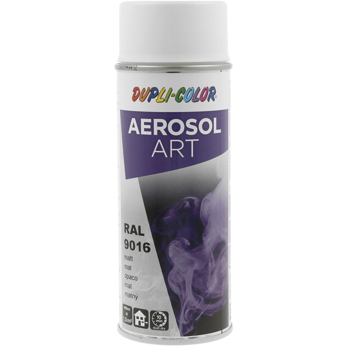 Dupli-Color Aerosol Art sprej 400 ml doprav.bílá mat / RAL 9016 - Železářství Chemicko-technické výrobky Technické aerosoly Lak ve Spreji