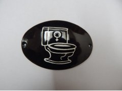 Smaltovaný štítek Symbol WC ženy 31051