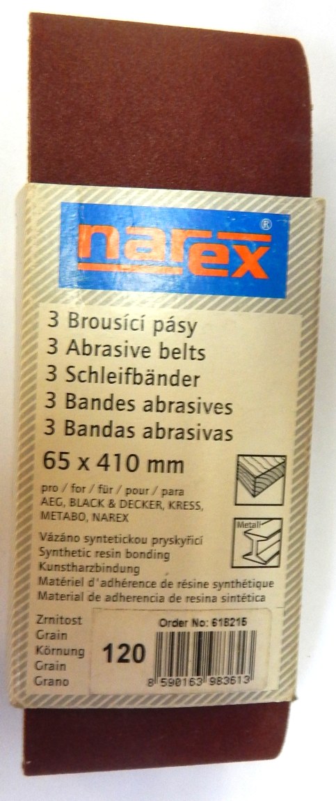Brusný pás Narex 65 x 410 mm P150 - Dílna - Outdoor Nářadí, ruční nářadí, elektrické pomůcky, ochranné pomůcky Broušení a řezání Brusné papíry