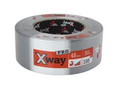 SCHULLER X-Way PRO textilní páska, Profi 48 mm x 50 m stříbrná