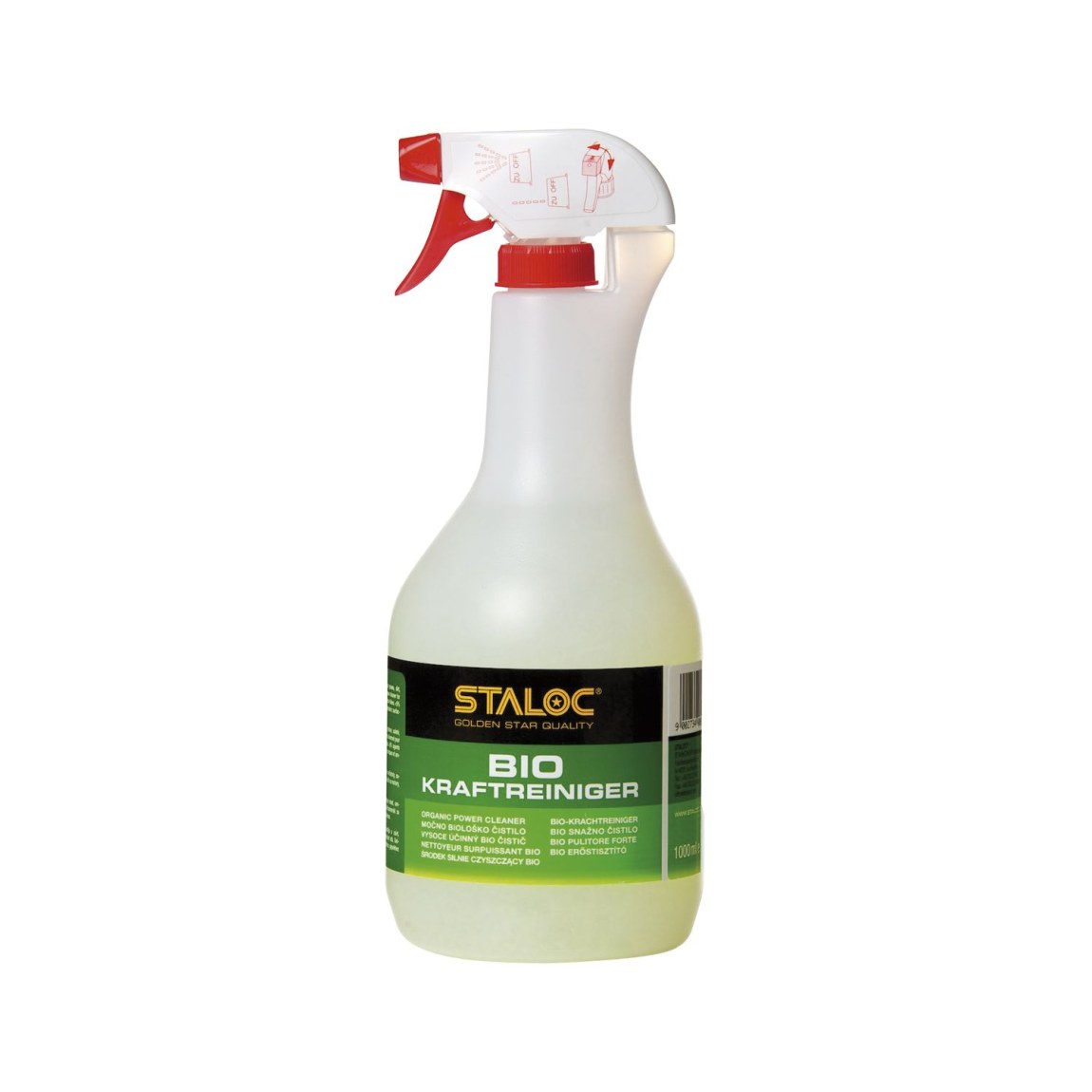 STALOC Bio čistič, lahev s rozprašovačem 1000 ml - Železářství Chemicko-technické výrobky Čističe, chladicí, kluzné mazací prostředky