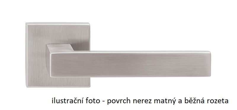 CUBOID HR C 1682FL BB/CM plochá rozeta - Dveře a dveřní příslušenství Dveřní kování, dveřní příslušenství Interiérové kování Kování Twin Kování Kování twin Nerezové kování Rozetové kování