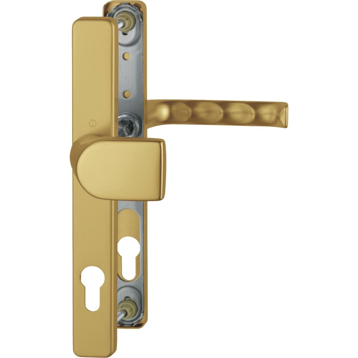 Sada klika koule LONDON úzký štítek PZ 92mm, 67-72, F4 bronz - Dveře Dveřní kování, dveřní příslušenství Bezpečnostní kování Bezpečnostní Kování Hoppe úzký štít