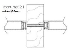 MADLO MONT.MAT 2.1 DŘEVO,PLAST,KOV párová montáž TS 40-55mm