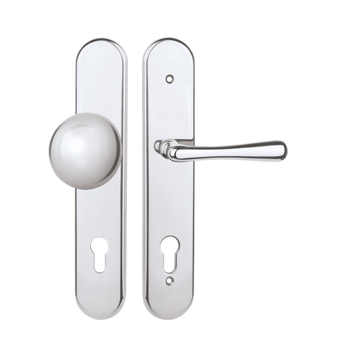Dveřní bezpečnostní kování DAVID/ELEGANT HTSI P4500 PZL/CH 90mm - Dveře a dveřní příslušenství Dveřní kování, dveřní příslušenství Interiérové kování Kování Twin Kování Kování twin Bezpečnostní kování Štítkové kování