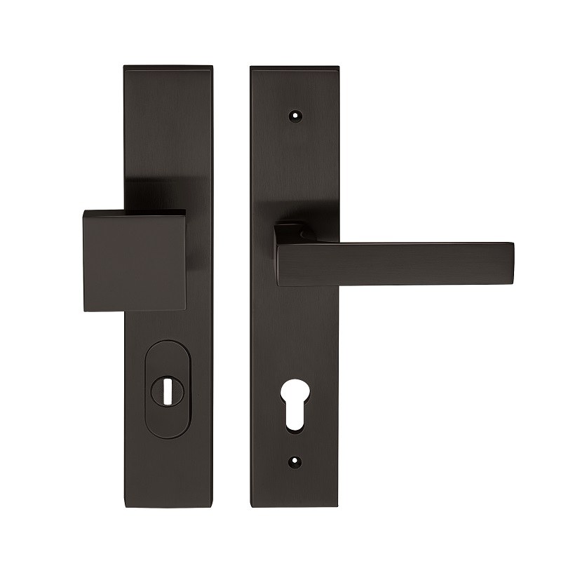 Bezpečnostní kování TUKE HTSI DEF PZL/CM 72mm - Dveře Dveřní kování, dveřní příslušenství Interiérové kování Kování Twin Kování Kování twin Bezpečnostní kování Štítkové kování
