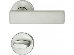ASL dveřní kování FSB 12 1003 ,interiérové, klika-klika, stříbrný elox,rozeta WC