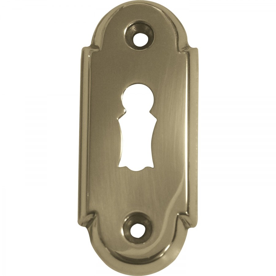 Klíčová rozeta BB oválná WG 32 x 74 mm, mosaz leštěná - Dveře Dveřní kování, dveřní příslušenství Dveřní rozety
