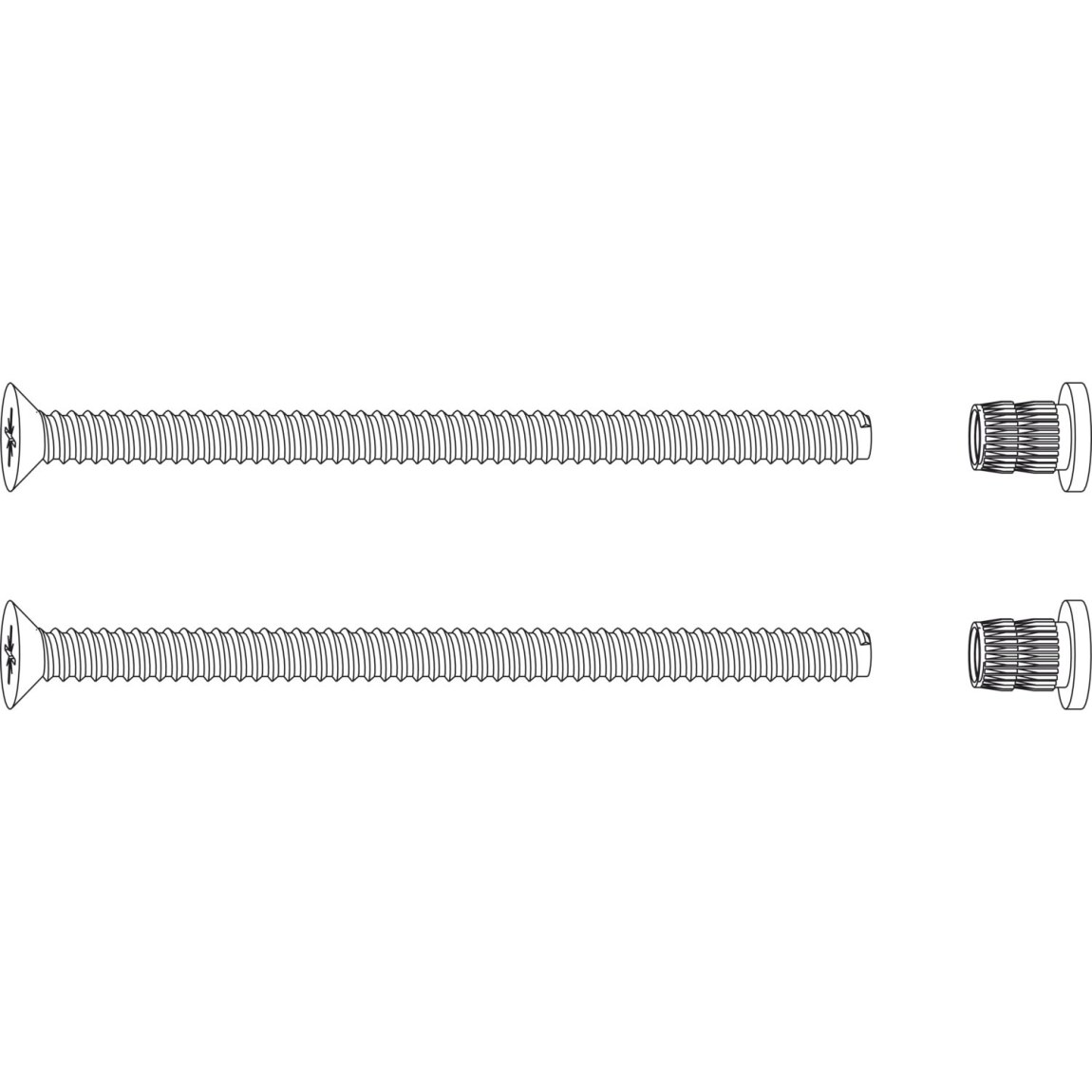 MACO HS sada šroubů pro HS kliky a převodovky M5x80 mm, pozink (101652)