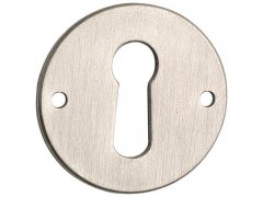 Štítek na klíč ø 25 mm, mosaz poniklovaná matná