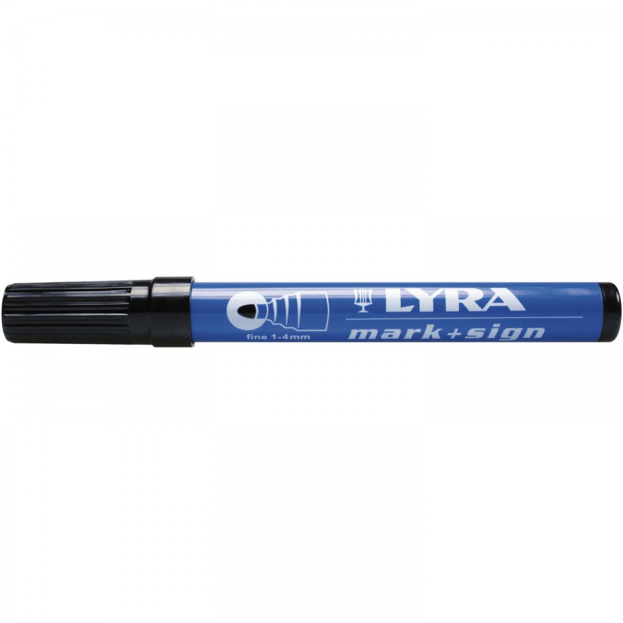LYRA Odolný popisovač 112, šířka čáry 1-4 mm, černý s kulatou špičkou - Dílna - Outdoor Nářadí, ruční nářadí, elektrické pomůcky, ochranné pomůcky Popisování