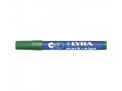 LYRA Odolný popisovač 112, šířka čáry 1-4 mm, zelený s kulatou špičkou