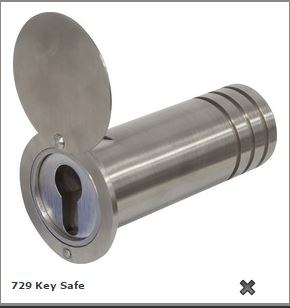 Trezor do zdi 729 Key Safe trubka