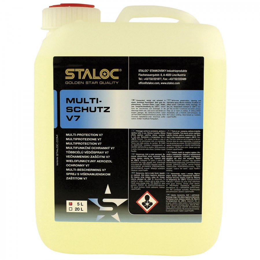 STALOC Multi ochranný olej SQ-470 5 l, kanistr - Železářství Chemicko-technické výrobky Technické aerosoly Mazací prostředky