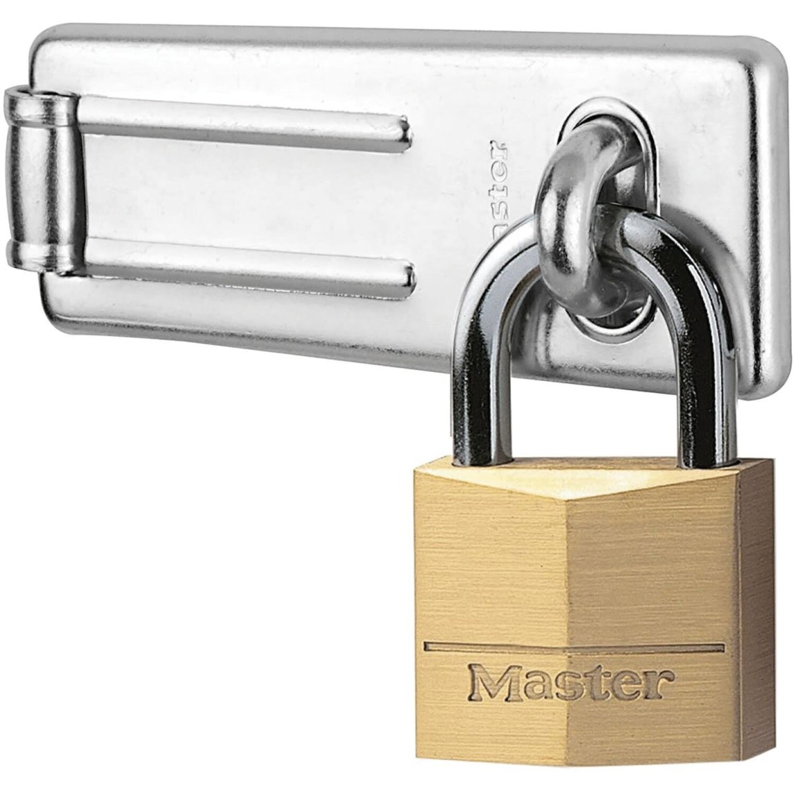 Petlice Master Lock s visacím zámkem - Železářství Petlice, dveřní zástrče Petlice