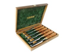 Sada plochých dlát PREMIUM v kazetě, WOOD LINE PLUS, 6-10-12-16-20-26