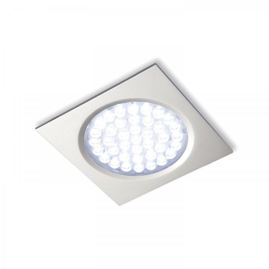 LED svítidlo Nova IN čtverhranné, 2,7W, neutrální bílá, nerez, 12 V/DC