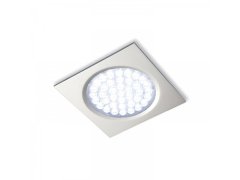 LED svítidlo Nova IN Quadrat, 2,7 W, n. bílá, nerez, sada 3ks vč.síť. zdr. 15 W