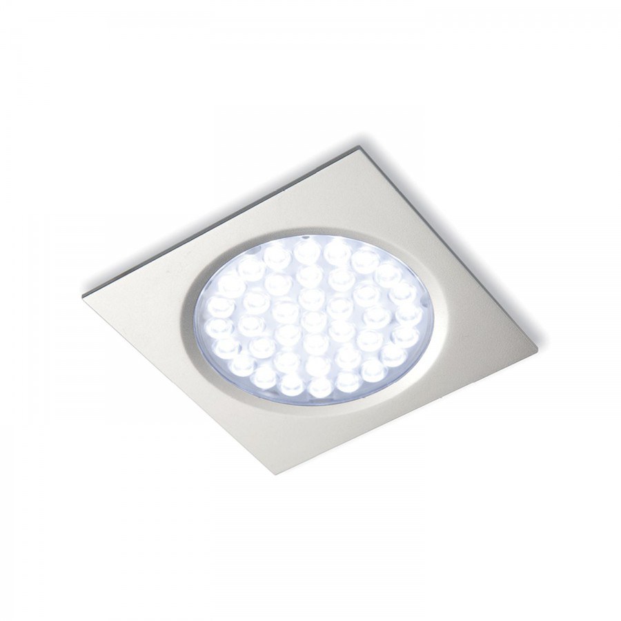 LED svítidlo Nova IN Quadrat, 2,7 W, n. bílá, nerez, sada 3ks vč.síť. zdr. 15 W - Elektro Světelný desing a technika LED svítidla Obývací pokoj