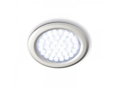 LED svítidlo Nova IN kulaté, 2,7W, n. bílá, nerez, sada 3ks vč.síť. zdroje 15 W